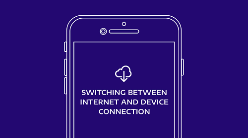  HYPERVSN Solo App: Switching between Internet and Device connection (HYPERVSN Solo App)