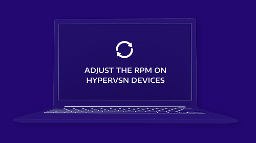 How to adjust RPM on HYPERVSN devices (HYPERVSN Device Manager)