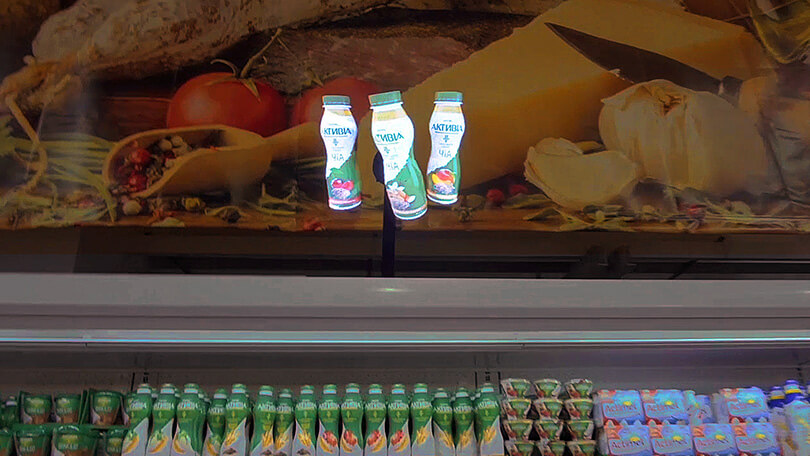 HYPERVSN holographic displays for Danone